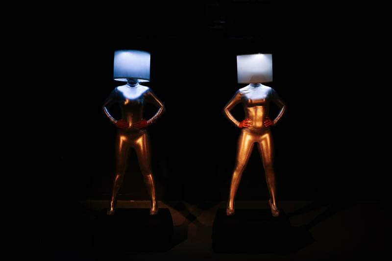 Live Lampshade Statues